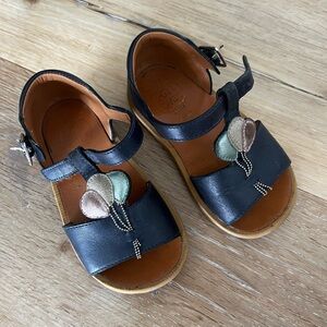 Leather scandal toddler girl Pom d’Api Paris size 23